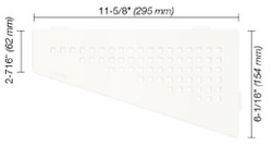 Schluter Shelf-E Quadrilateral Square Matte White SES3 D3 MBW